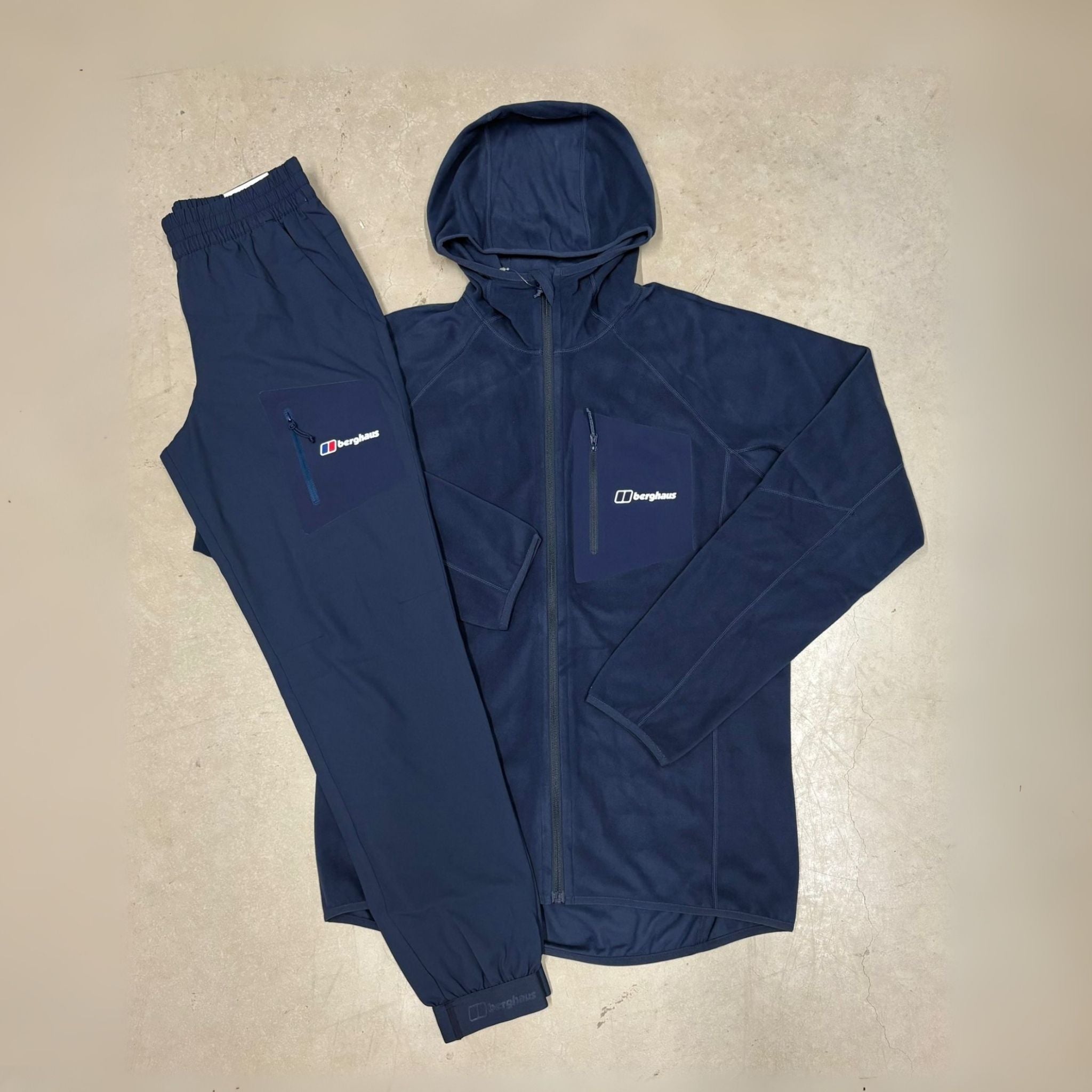 Berghaus Tathwell Fleece Hooded Jacket Navy & Pants Set
