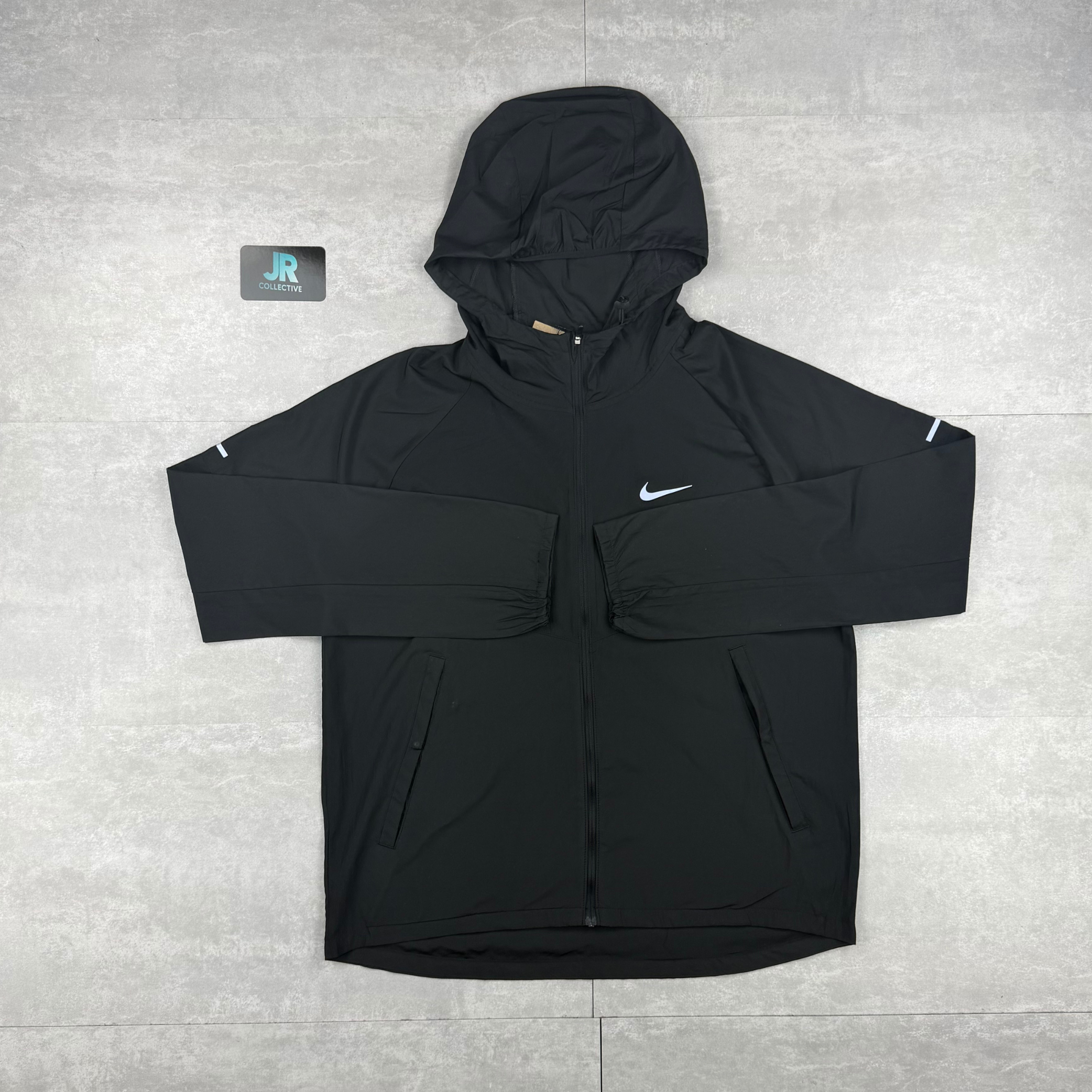 Nike Black Miler Repel Jacket & Black Challenger Pants Set
