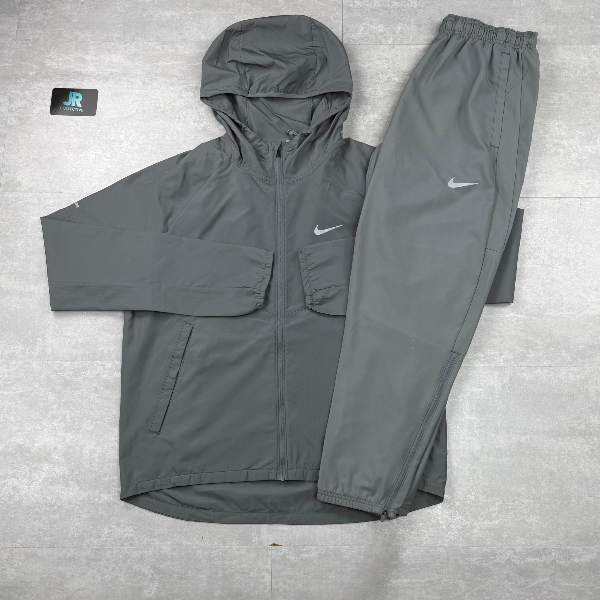 Nike Grey Miler Repel Jacket & Grey Challenger Pants Set