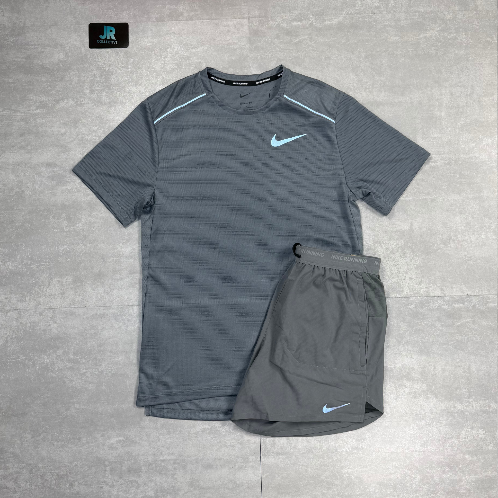 Nike Miler 1.0 & Flex Stride Shorts Set - Grey