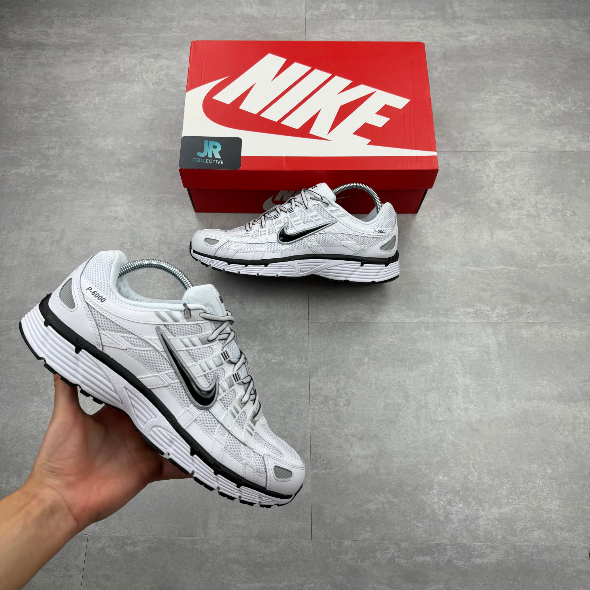 Nike P6000 - White Metallic Silver