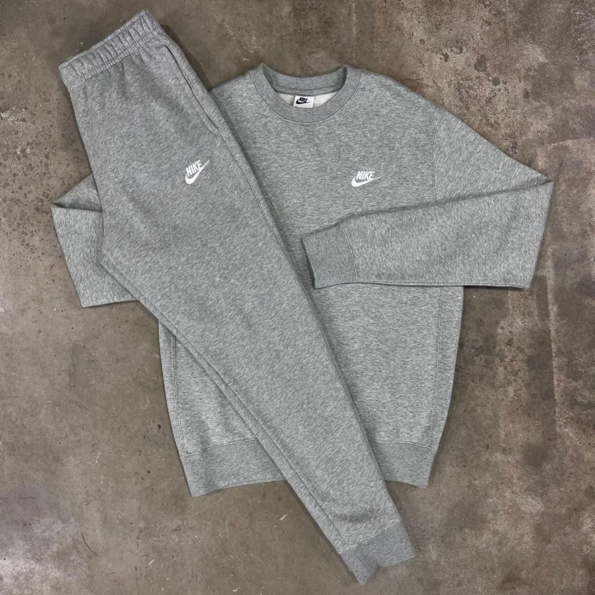 Nike Club Fleece Sweater Grey Tracksuit
