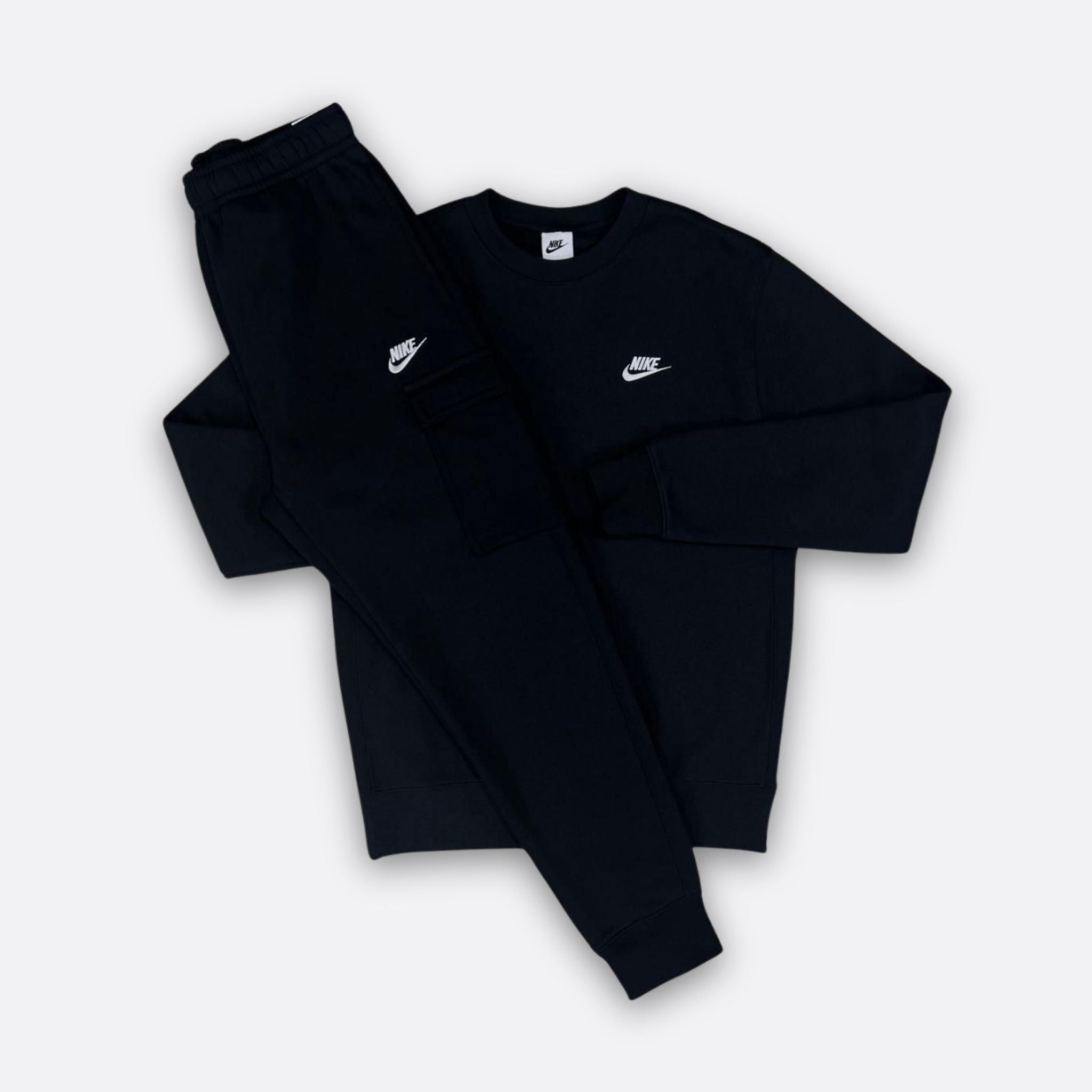 Nike Club Fleece Sweater Black Tracksuit