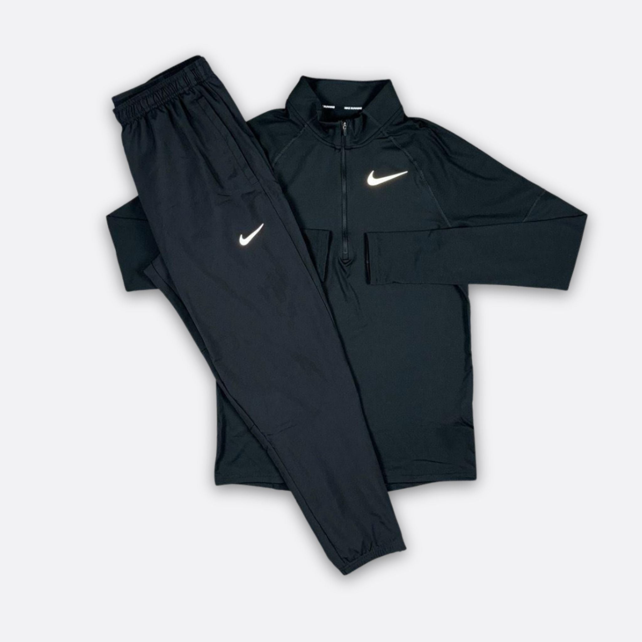 Nike Element Black 1/4 Zip Challenger Pants Set