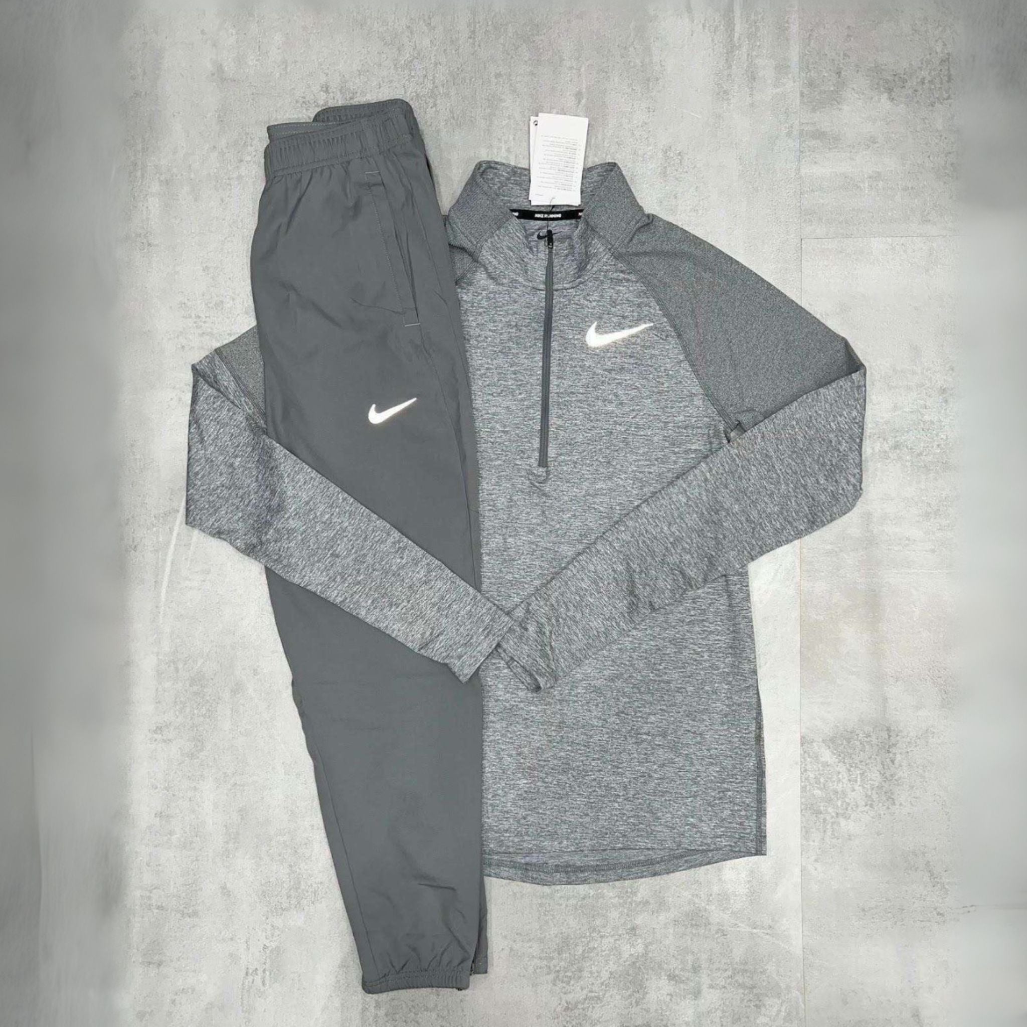 Nike Element Grey 1/4 Zip Pants Set