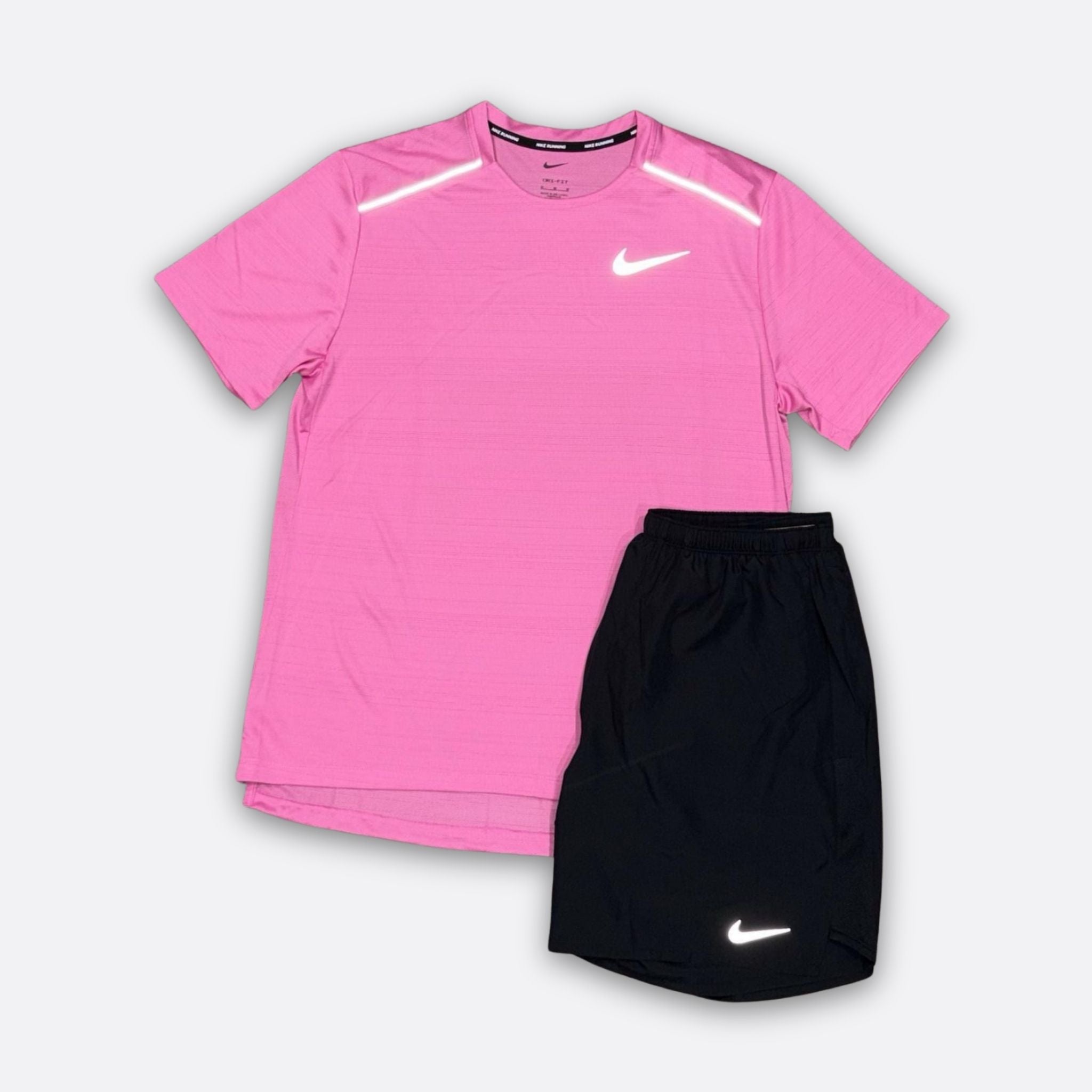 Nike Pink Set & Black Shorts