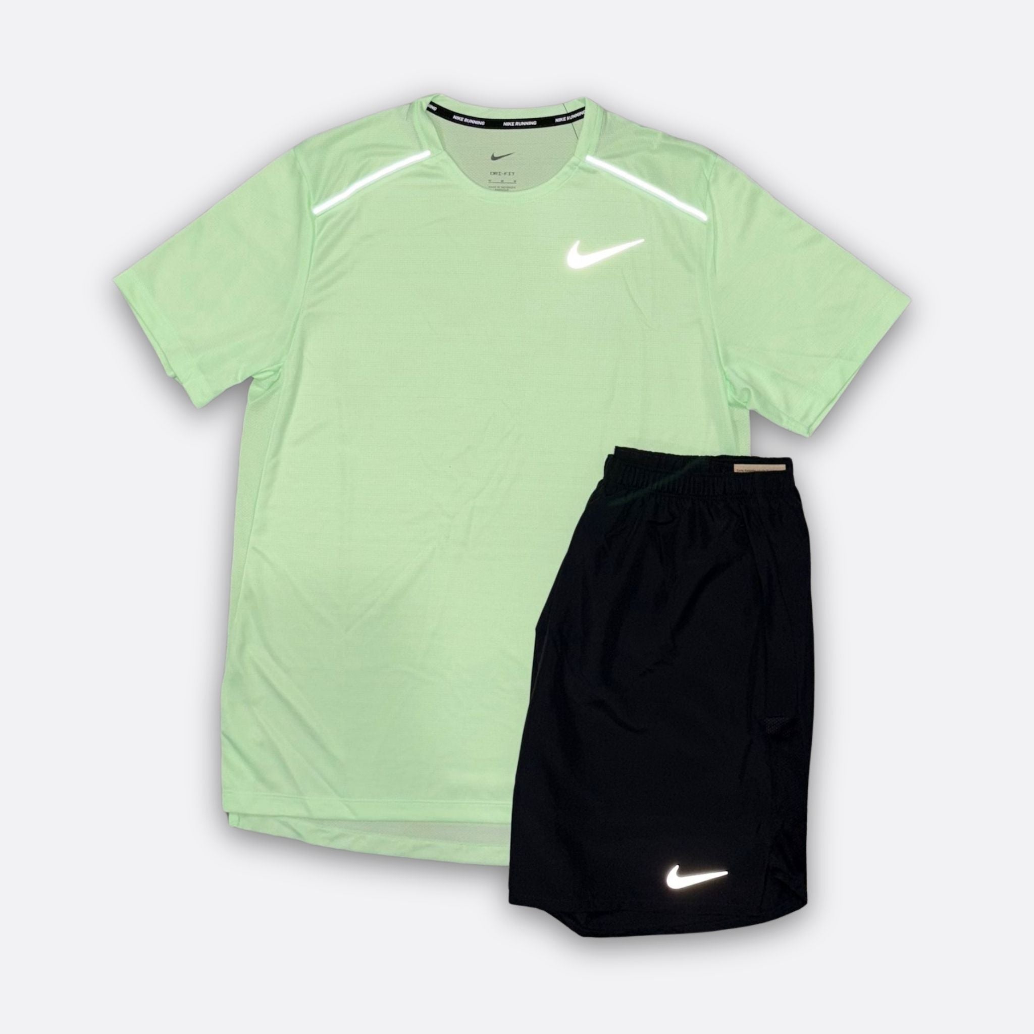 Nike Vapour Green Shorts Set (Black)
