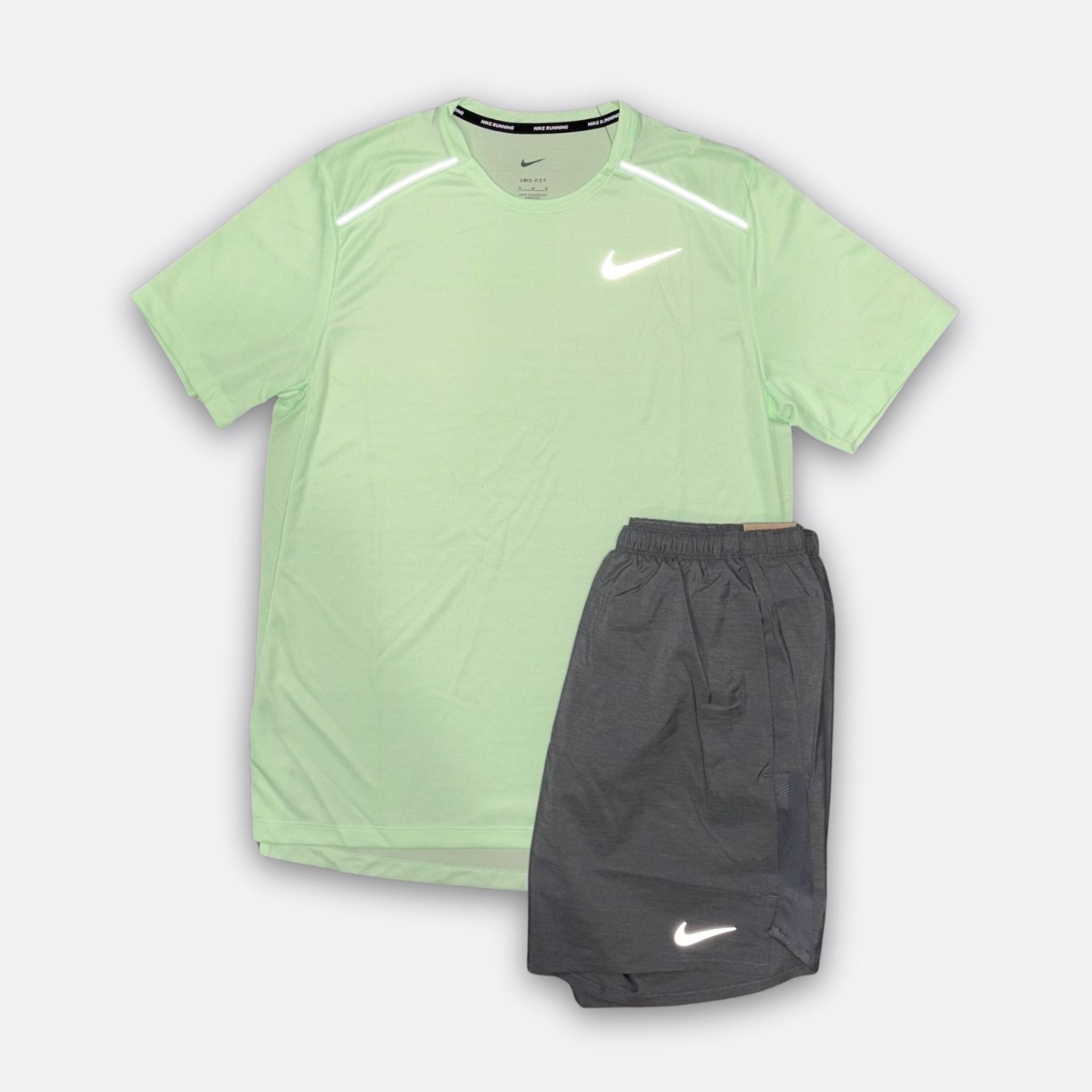 Nike Vapour Green Shorts Set (Grey)