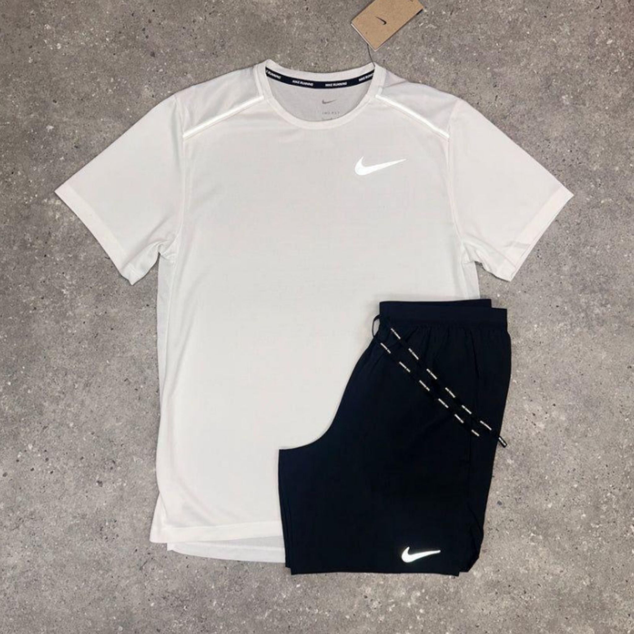 Nike White Flex Shorts Set (Black)