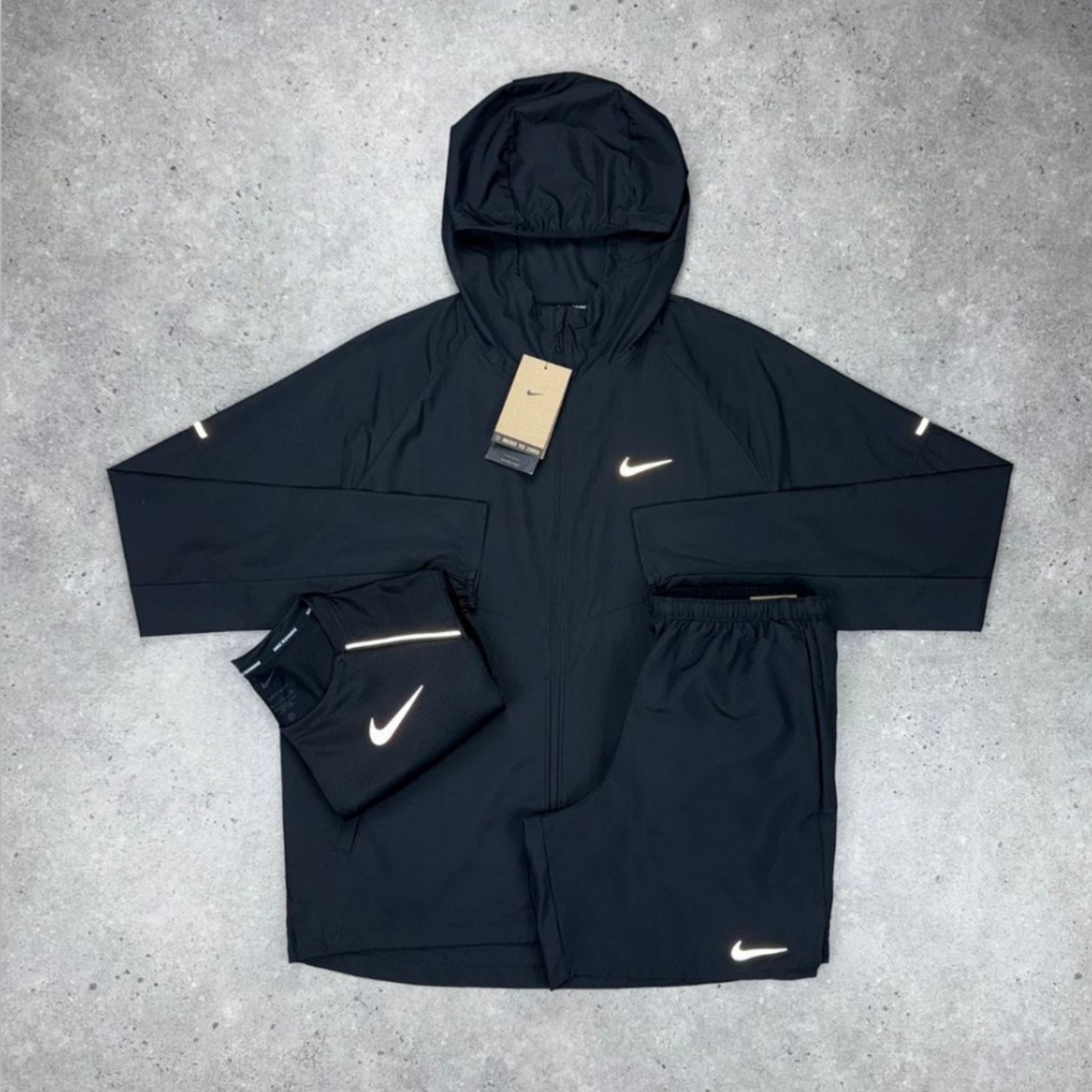 Nike Black Stride Trio Set
