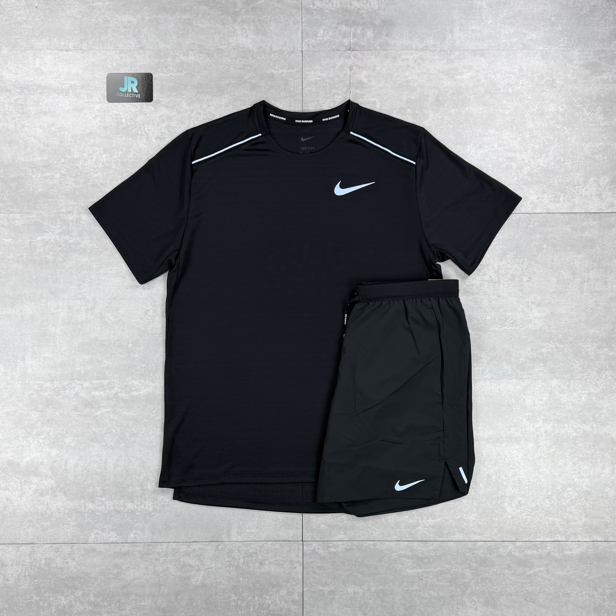 Nike Miler 1.0 T-Shirt & Flex Stride Shorts - Black