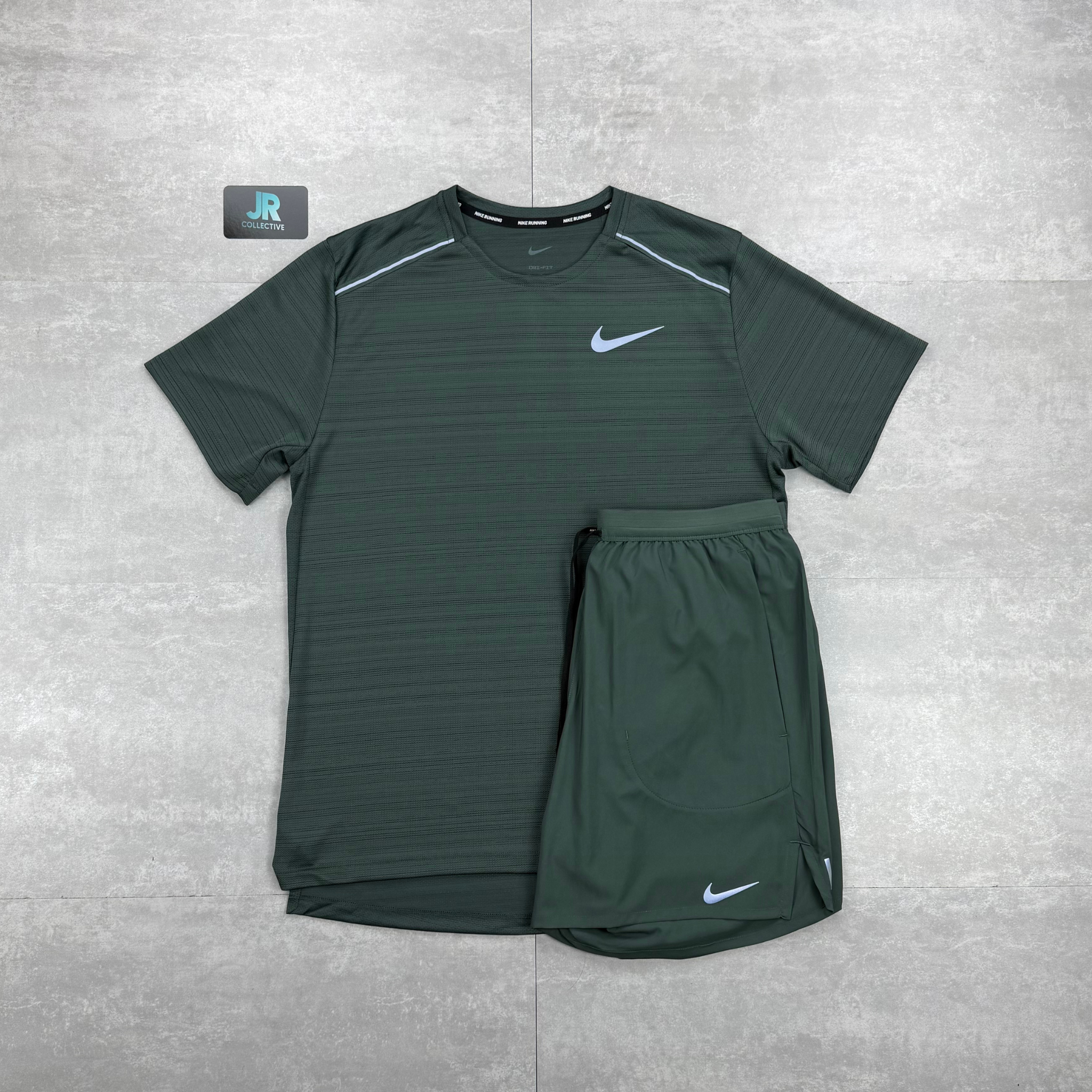 Nike Miler 1.0 & Flex Stride Shorts - Vintage Green
