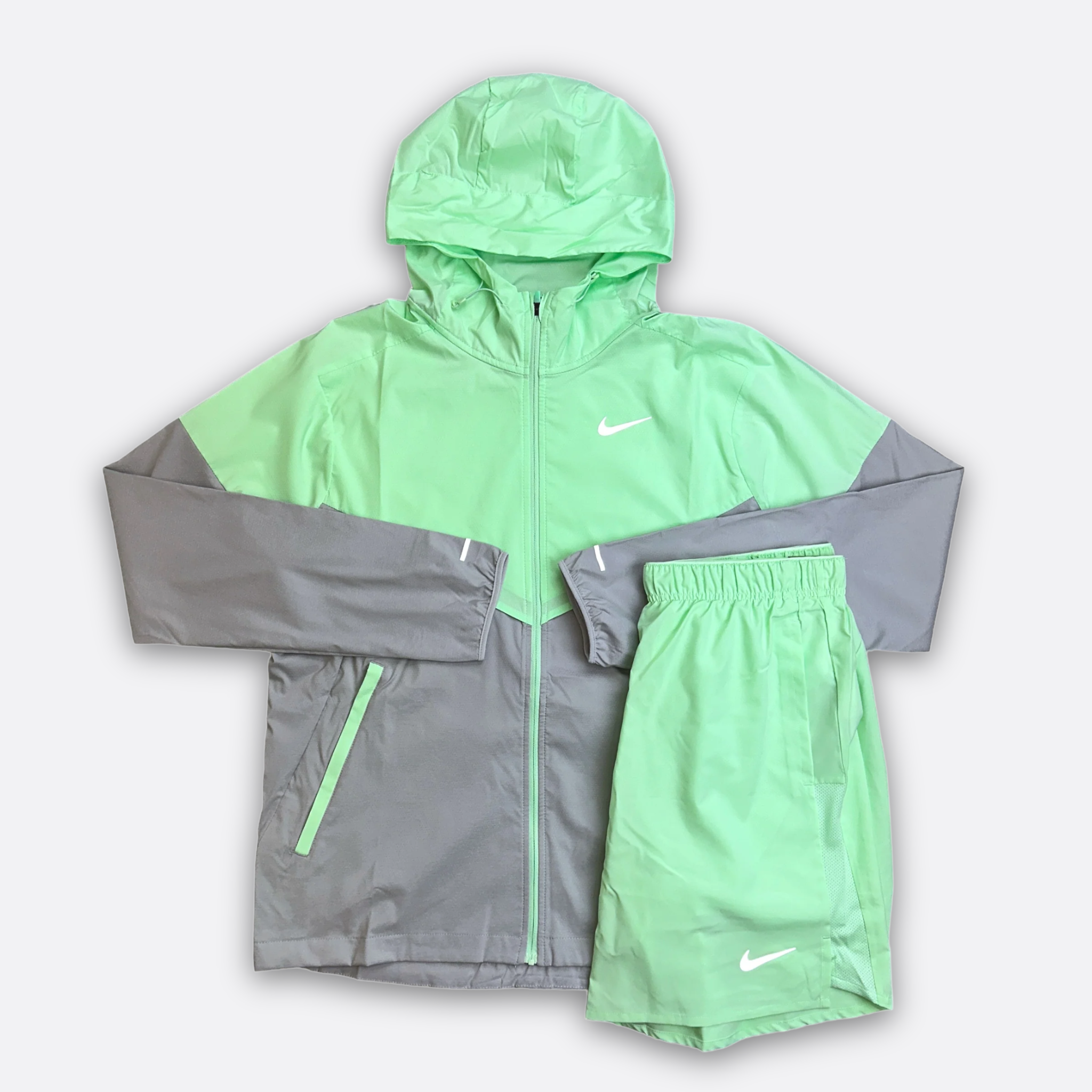 Nike Vapour Green Jacket & Shorts Set