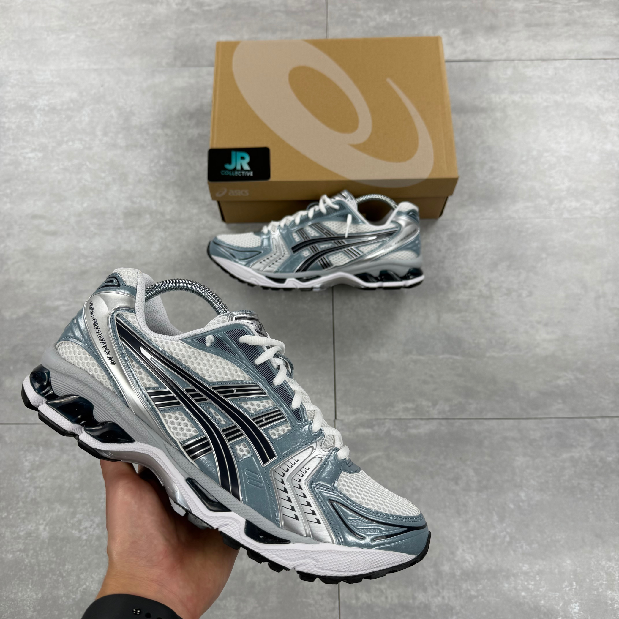 Asics Gel Kayano 14 - White/Fjord Grey