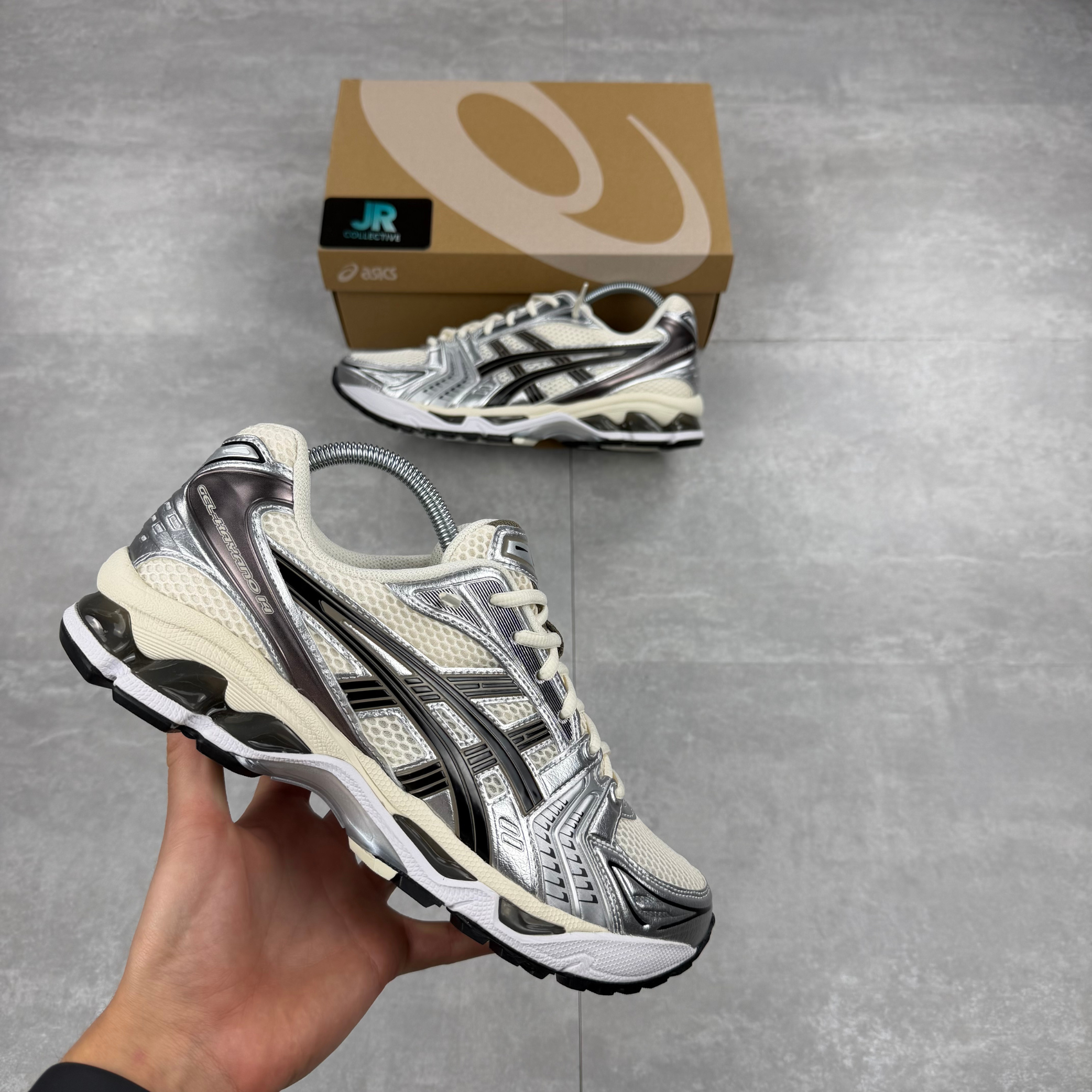 Asics Gel Kayano 14 - Cream/Black Metallic Plum