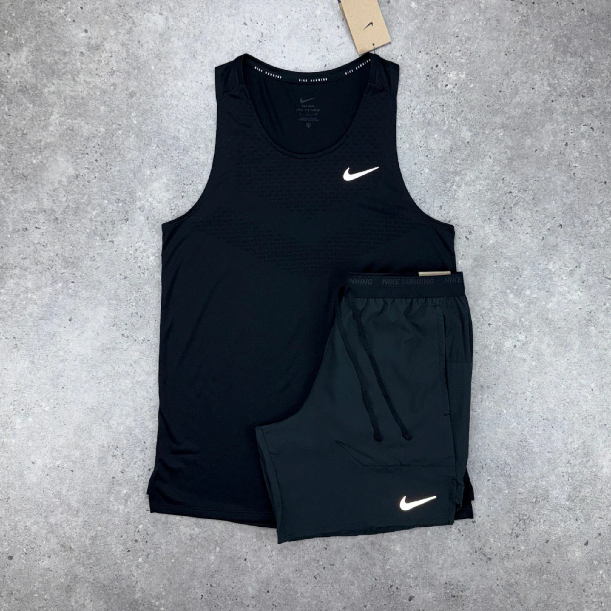 Nike Black Vest Shorts Set