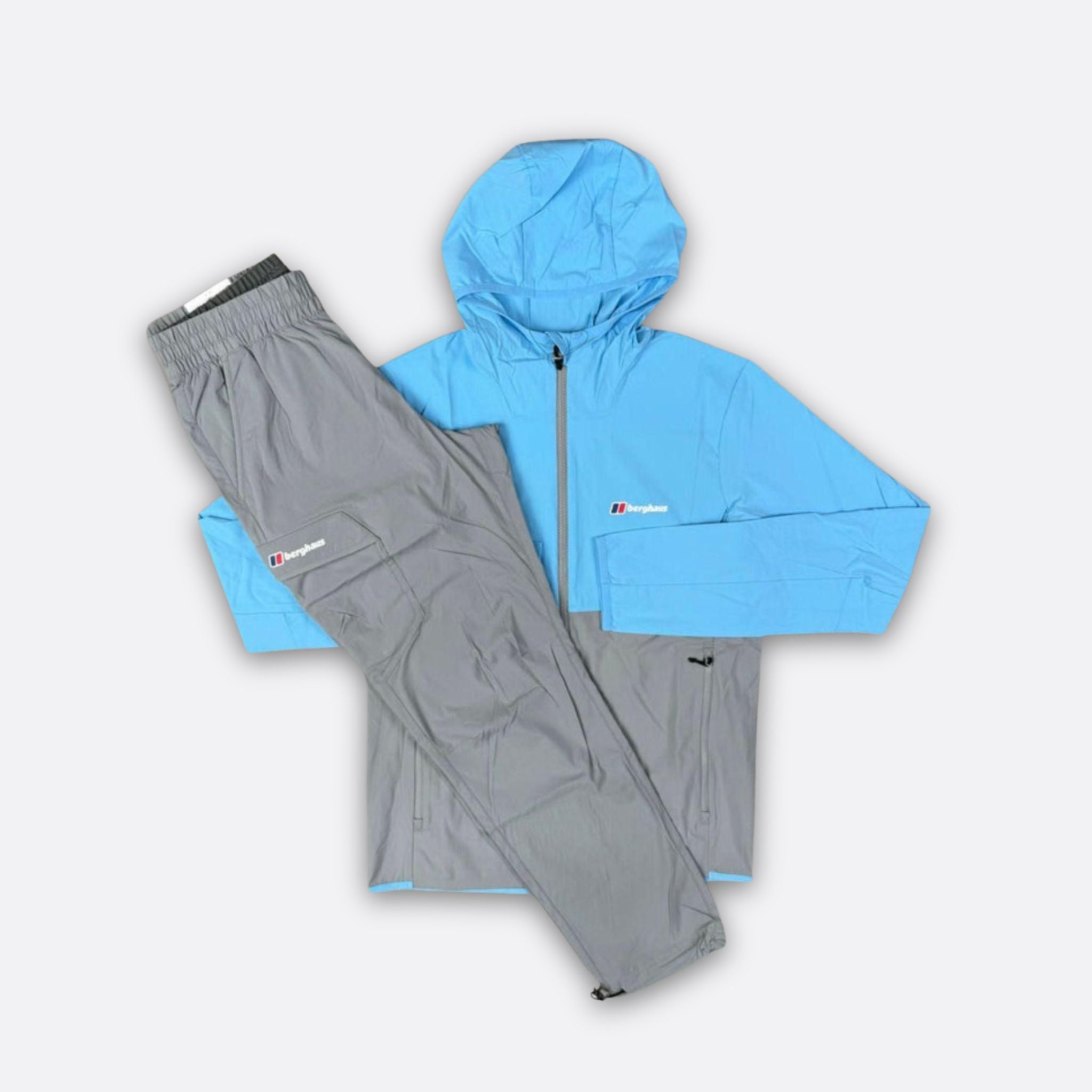 Berghaus Grey/Blue Theran Jacket & Grey Pants Set