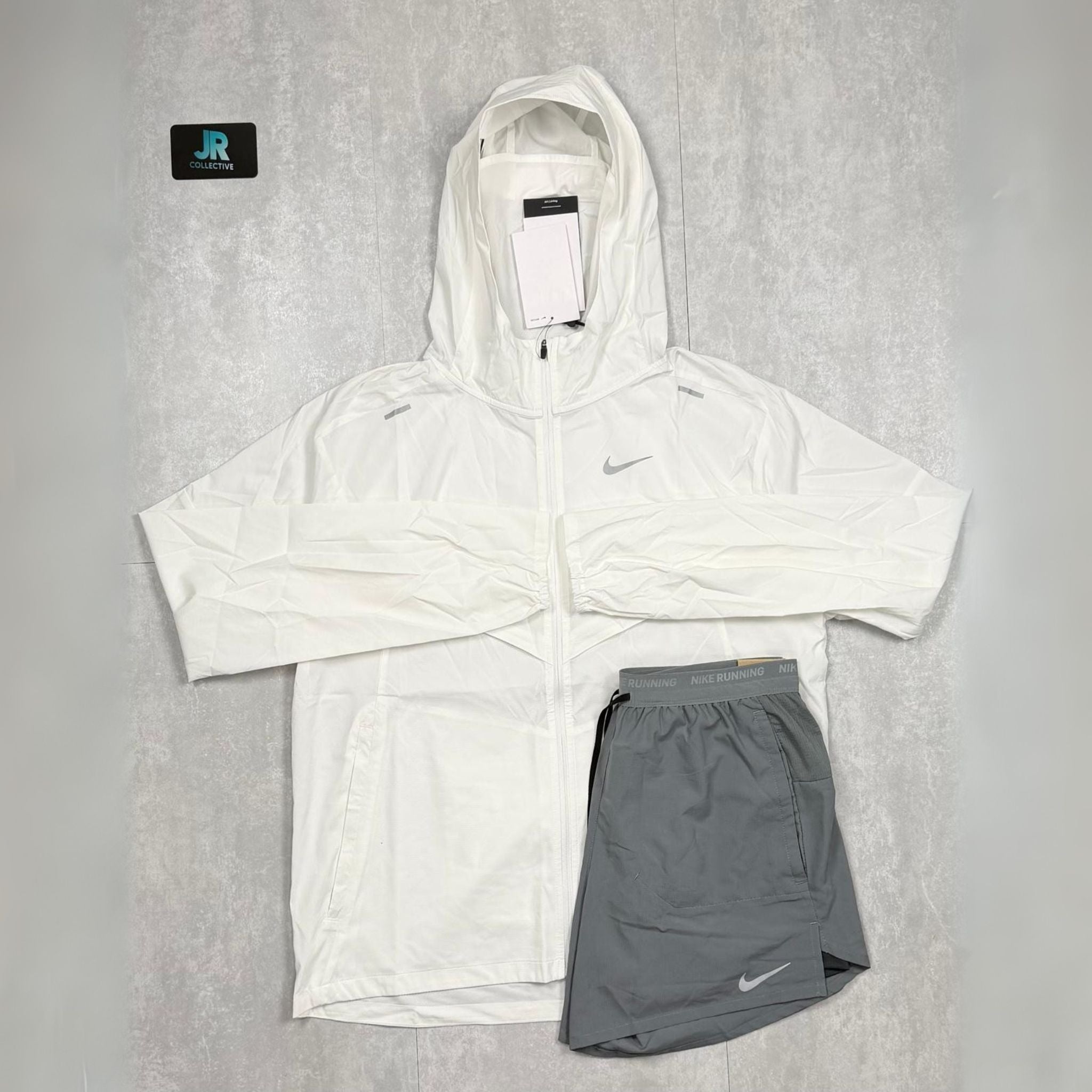 Nike White UV Flex Shorts Set