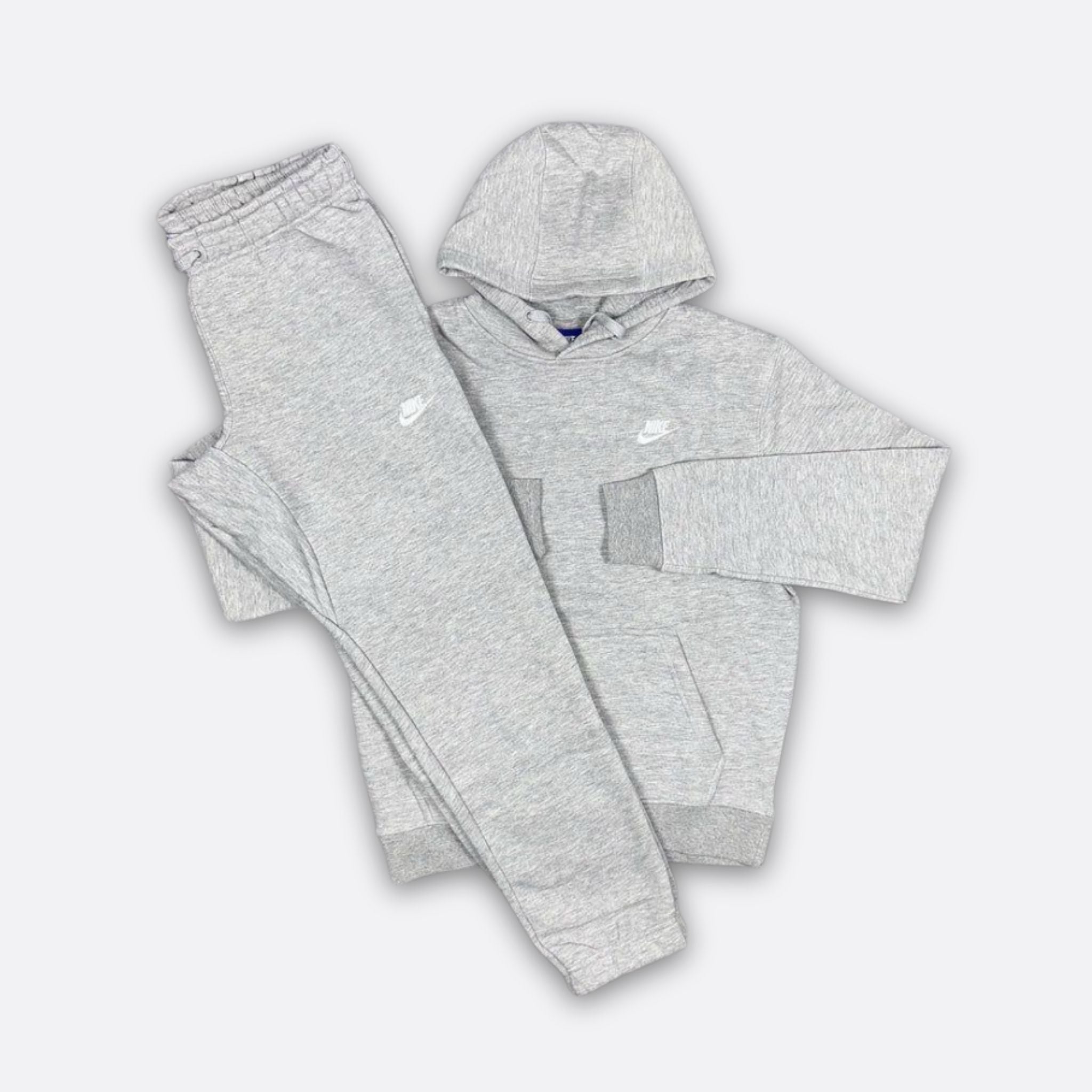 Nike Club Fleece Hooded Grey Tracksuit