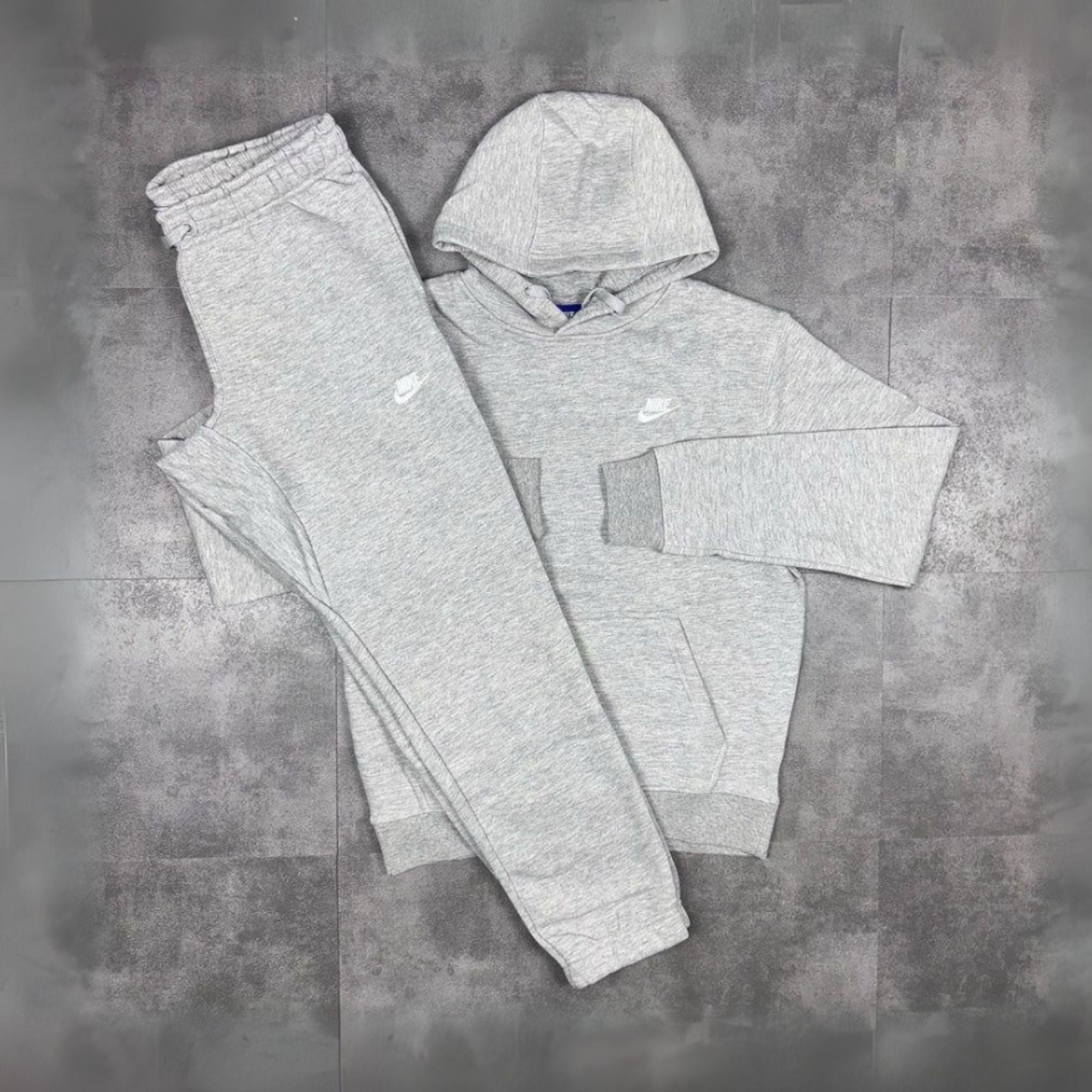 Nike Club Fleece Hooded Grey Tracksuit