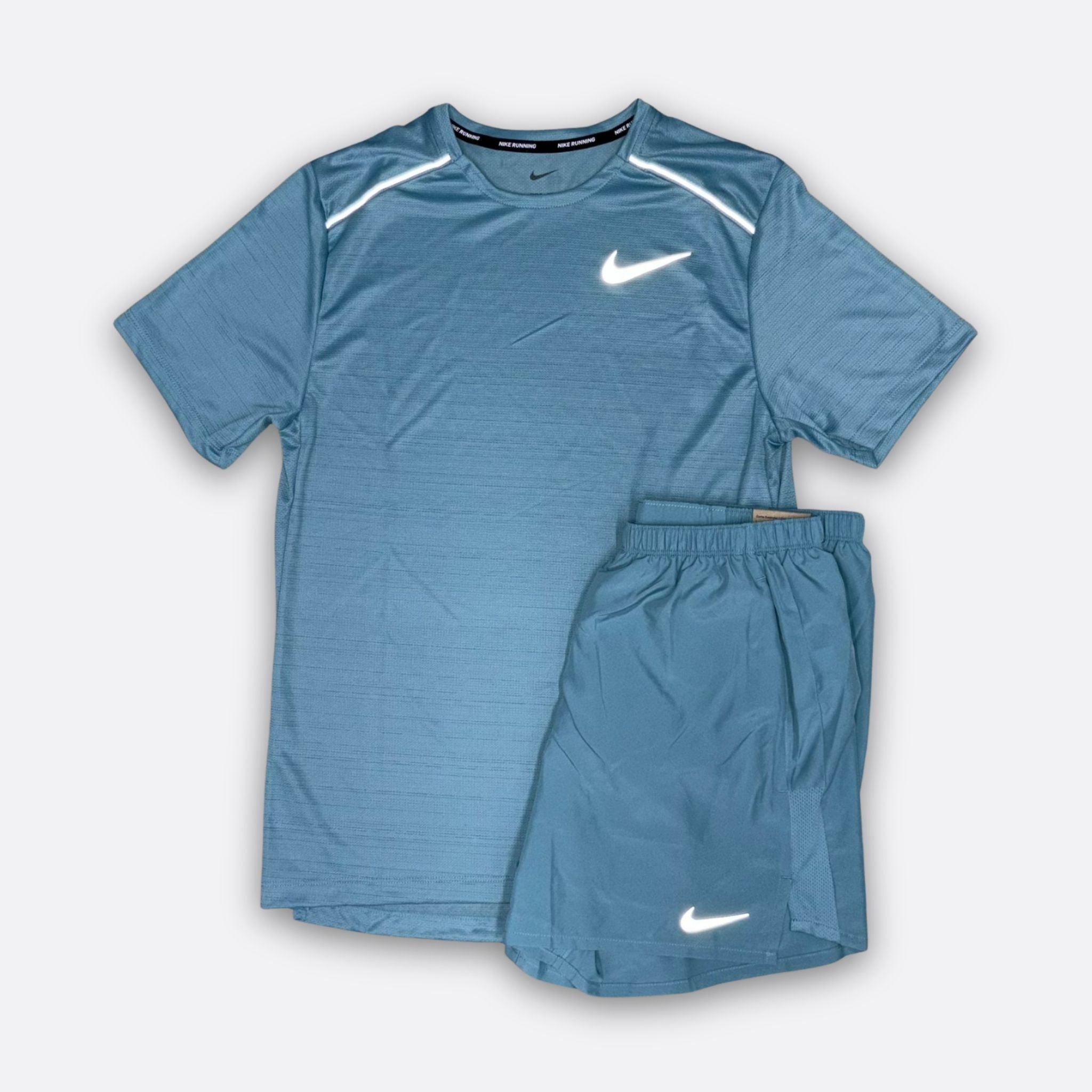 Nike Denim Blue Shorts Set