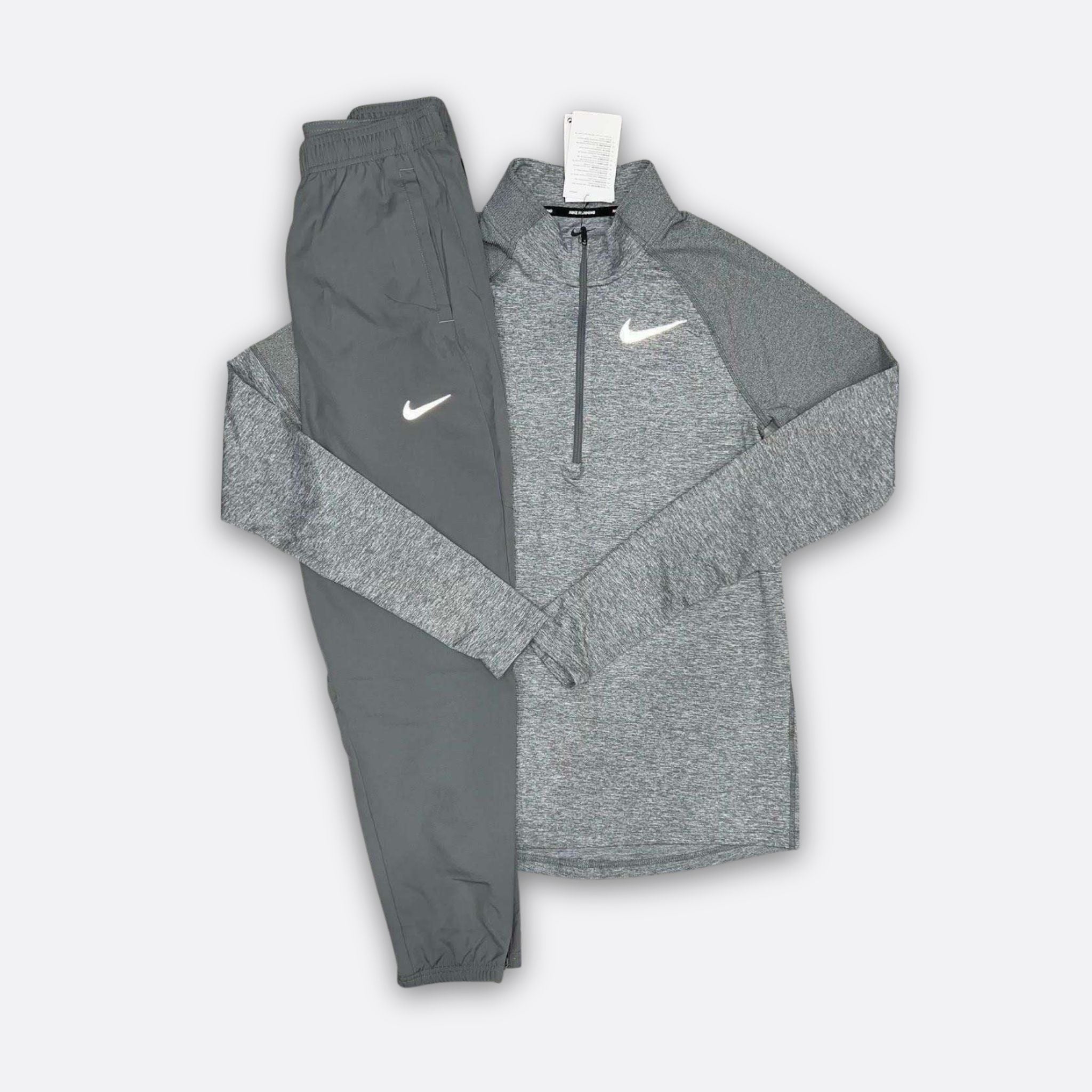 Nike Element Grey 1/4 Zip Pants Set
