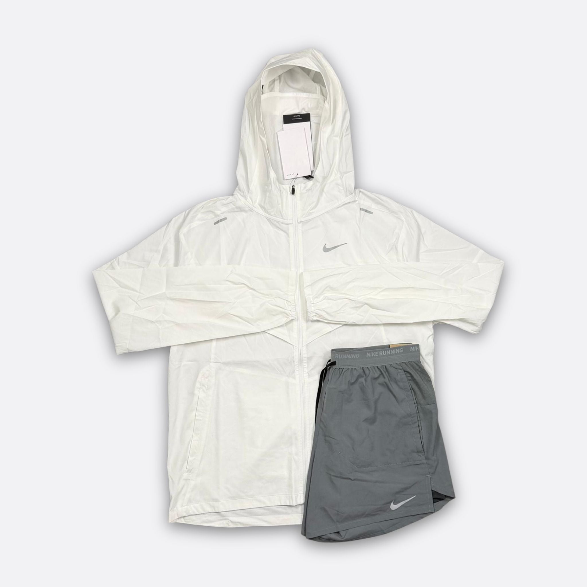 Nike White UV Flex Shorts Set